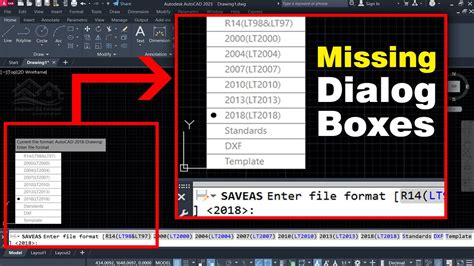 autocad electrical save as dialog box not showing|AutoCAD Tutorial: How to Fix Missing Dialog Boxes .